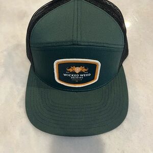 Wicked Weed Brewing Green Richardson 168 Flat Brim Trucker Hat